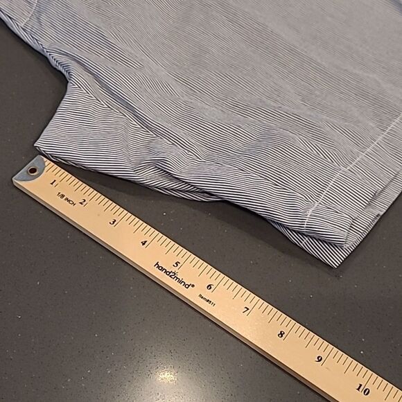 Tommy Hilfiger sz 8 seersucker navy/white shorts - Picture 7 of 9